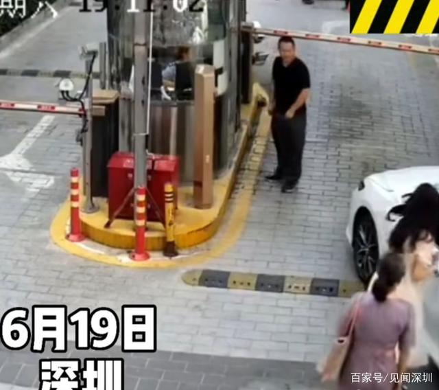 又是油門當剎車，深圳女司機剛啟動就撞翻崗亭，女保安員骨折受傷